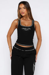 Don't Need Anyone Tank Top Black