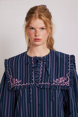 nordine blouse - navy stripe