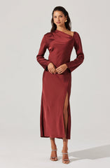 Catriona Satin Maxi Dress