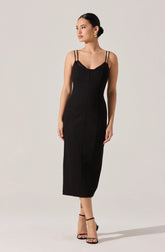 Allura Peekaboo Lace Midi Dress