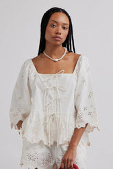 lana blouse - broderie