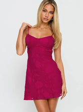 Clemence Mini Dress Hot Pink