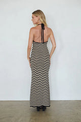 Dua Striped Knit Maxi Dress