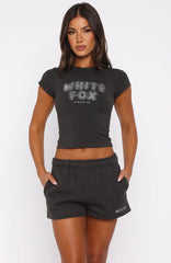 Forever Is Ours Baby Tee Charcoal