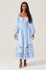 Wisnia Eyelet Embroidered Dress