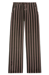 The Silk Pinstripe Drawstring Pant