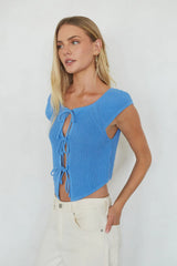 Bettina Front Tie Knit Top