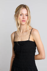 esmerelda midi multi-way dress - black