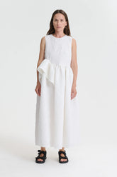 DITTE | DRESS BORAGE CLOQU… WHITE