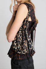 pouch bag in leopard