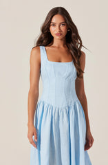 Thierry Linen Midi Dress