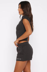 Forever Is Ours Lounge Shorts Charcoal