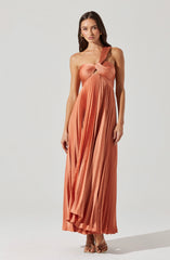 Rasya Pleated Maxi Dress