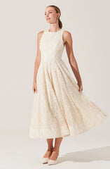 Lillemor 3D Textured Midi Dress