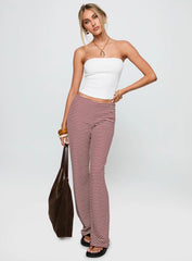 Next To Me Lounge Pant Red / White Stripe