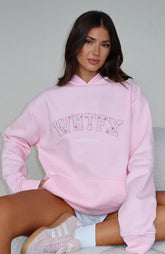 Sweet Sweet Moments Oversized Hoodie Pink