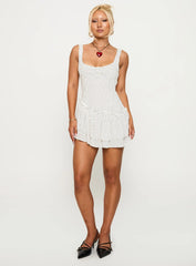 Shantelle Romper White Polka