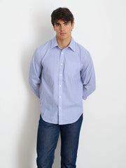 Mill Shirt in Striped Poplin