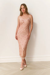 Mirrian Beaded Midi Dress