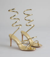 Golden Hour Spiral Stiletto Heels