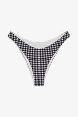 Dove Gingham Bikini Bottom - Blackberry Gingham