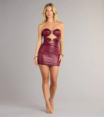 Risk Taker Tube Cutout Mini Dress