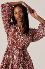 Marisela Belted V-Neck Mini Dress