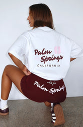 Palm Springs Edition Oversized Tee White