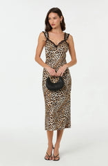 Lace Trim Midi Slip Dress