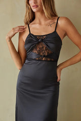 Selma Twist Lace Maxi Dress