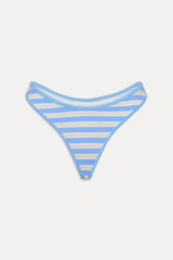 Dove Striped Bikini Bottom - Ashbury Stripe