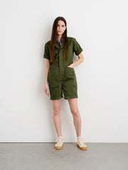 Standard Short Jumpsuit in Cotton Twill