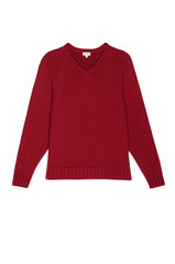 The Cotton Cashmere V-Neck Sweater