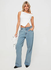 Karre Off The Shoulder Top White