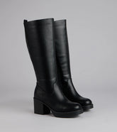 City Edge Wide Calf Platform Boots