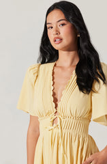 Hadleigh Scallop Trim Midi Dress