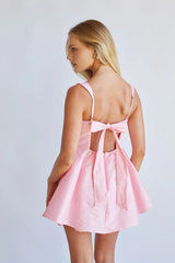 Daisy Square Neck Babydoll Mini Dress