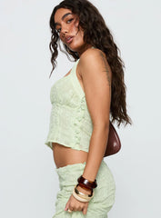 Aspyn Halter Top Sage