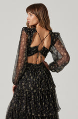 Anora Floral Tiered Maxi Dress