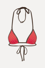 x BELLA HADID Paradise Halter Bikini Top - Lovebug