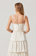 Tempany Tiered Bustier Maxi Dress