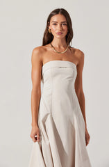 Ayeri Strapless Midi Dress