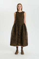 GINE | DRESS POSY MATELASS… BROWN