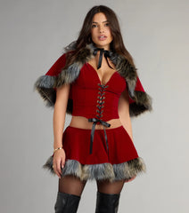 Little Red Mini Skort