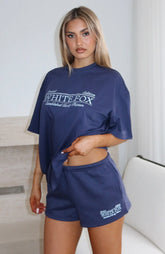 Standing My Ground Oversized Tee Navy