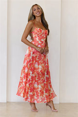 All Eyes Here Maxi Dress Orange
