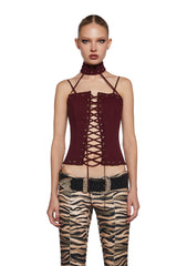 Waited All Night Corset Top