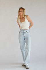 Levi's Ribcage Straight Ankle Jeans Ojai Shore