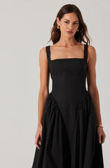 Vinya Poplin Drop Waist Dress