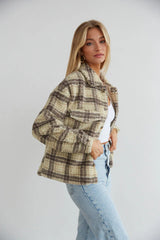 Kimberly Plaid Sherpa Shacket